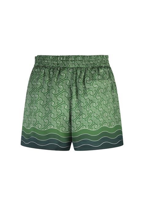 CASABLANCA Shorts In Seta Column Monogram - CASABLANCA Italia