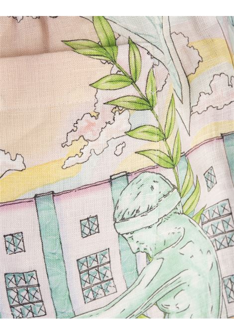 CASABLANCA Shorts In Lino Vase - CASABLANCA Qualità