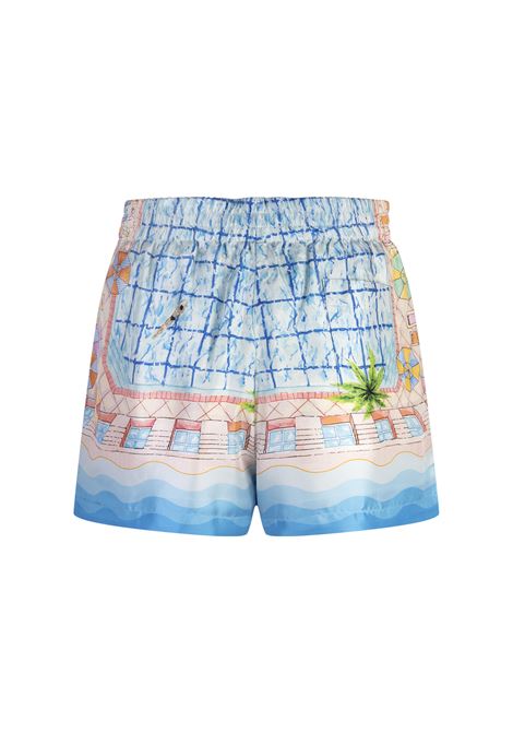 CASABLANCA Shorts In Seta Le Plongeon - CASABLANCA Promozione