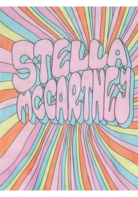 STELLA MCCARTNEY KIDS Top in Rete Multicolore con Grafica Stella - STELLA MCCARTNEY KIDS Affare Del Giorno