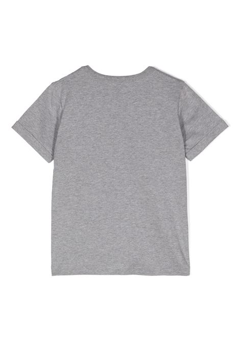 STELLA MCCARTNEY KIDS T-Shirt Grigia con Frange e Grafica Stella - STELLA MCCARTNEY KIDS Prezzo Ridotto
