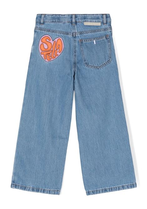 STELLA MCCARTNEY KIDS Jeans in Denim con Lavaggio Vintage e Gamba Dritta - STELLA MCCARTNEY KIDS Presa