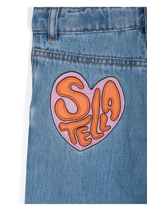STELLA MCCARTNEY KIDS Jeans in Denim con Lavaggio Vintage e Gamba Dritta - STELLA MCCARTNEY KIDS Presa