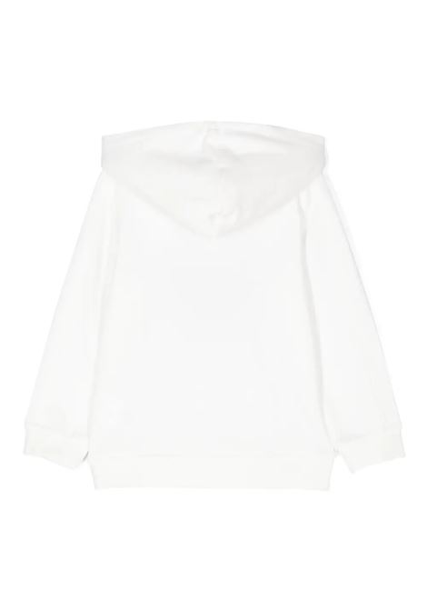 STELLA MCCARTNEY KIDS Felpa con Cappuccio Bianca con Grafica Stella Applicata - STELLA MCCARTNEY KIDS Offerta