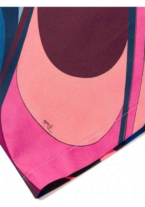 EMILIO PUCCI JUNIOR Abito a Maniche Lungo Con Stampa Onde - EMILIO PUCCI JUNIOR Online