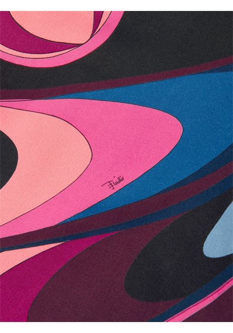 EMILIO PUCCI JUNIOR Abito a Maniche Lungo Con Stampa Onde - EMILIO PUCCI JUNIOR Online