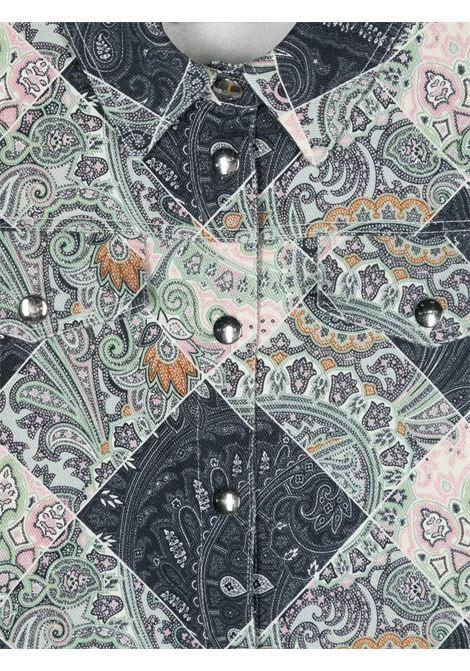 ETRO KIDS Giacca In Denim Paisley Blu Navy - ETRO KIDS Offerte