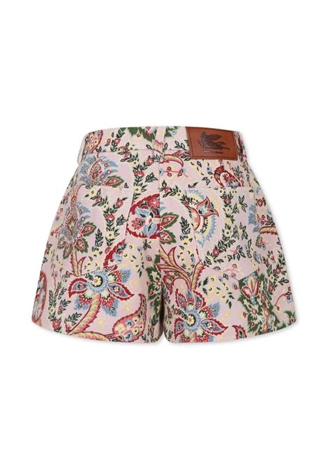ETRO KIDS Shorts Rosa Con Motivo Paisley Floreale - ETRO KIDS Hotsell