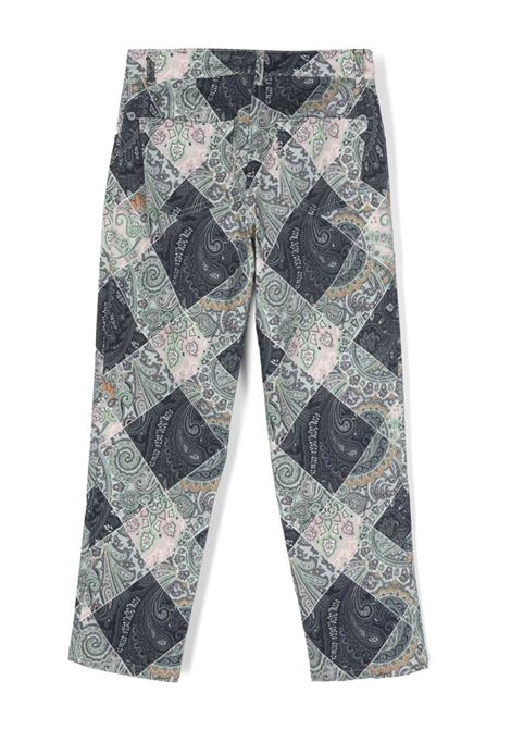 ETRO KIDS Jeans Paisley Blu Navy - ETRO KIDS Vendita Calda