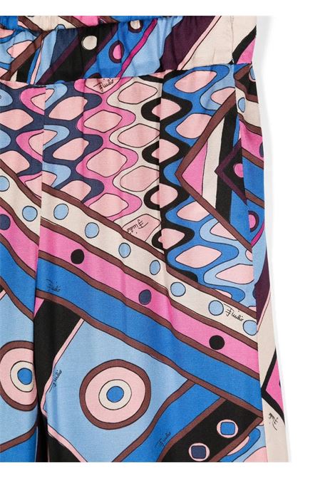 EMILIO PUCCI JUNIOR Pantaloni a Gamba Dritta Con Stampa Vivara - EMILIO PUCCI JUNIOR Vendite Flash