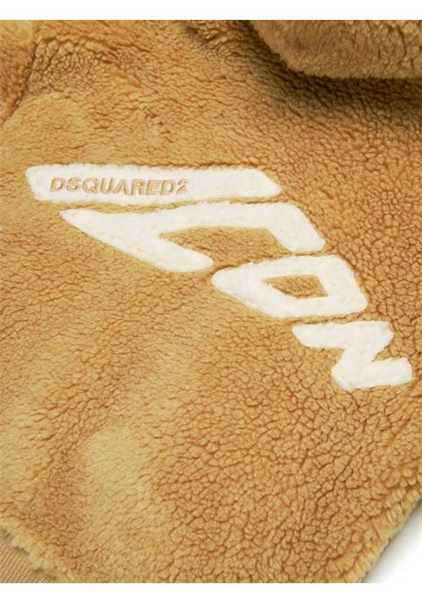 DSQUARED2 KIDS Giacca Con Cappuccio Icon In Teddy Beige - DSQUARED2 KIDS Offerta Anniversario