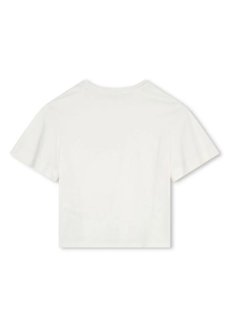 CHLOÉ KIDS T-Shirt Bianca Con Stampa Logo e Stelle - CHLOÉ KIDS Vendita calda