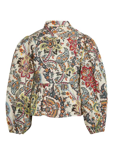 ETRO KIDS Blusa Bianca Con Motivo Paisley Multicolor - ETRO KIDS Liquidazione