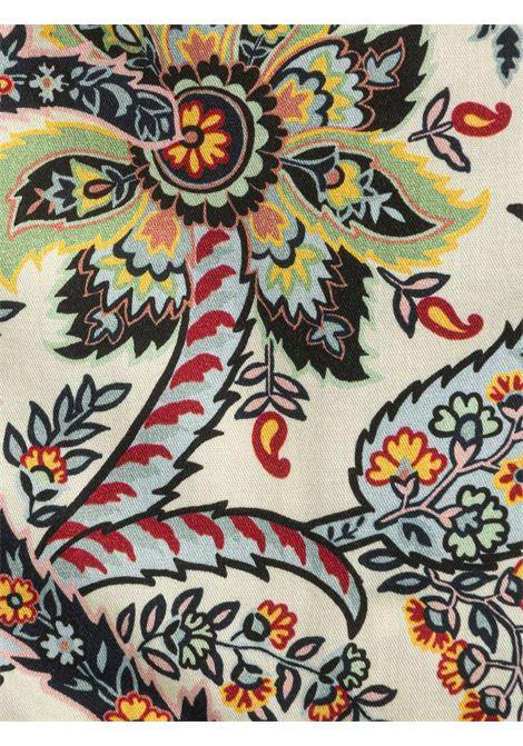 ETRO KIDS Blusa Bianca Con Motivo Paisley Multicolor - ETRO KIDS Liquidazione