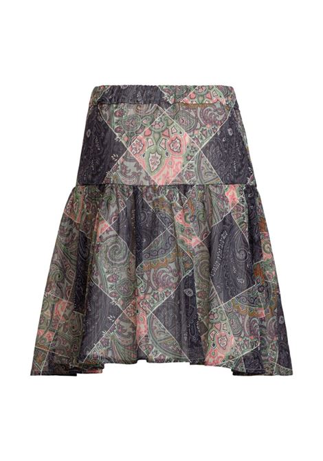 ETRO KIDS Gonna In Crepon Paisley Blu Navy - ETRO KIDS Comprane uno, ottenene uno gratis