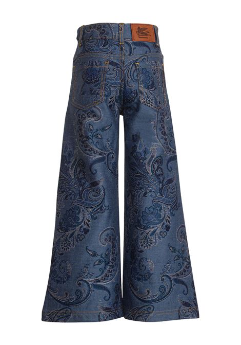 ETRO KIDS Jeans Svasati Paisley Blu Navy - ETRO KIDS Ritorno libero