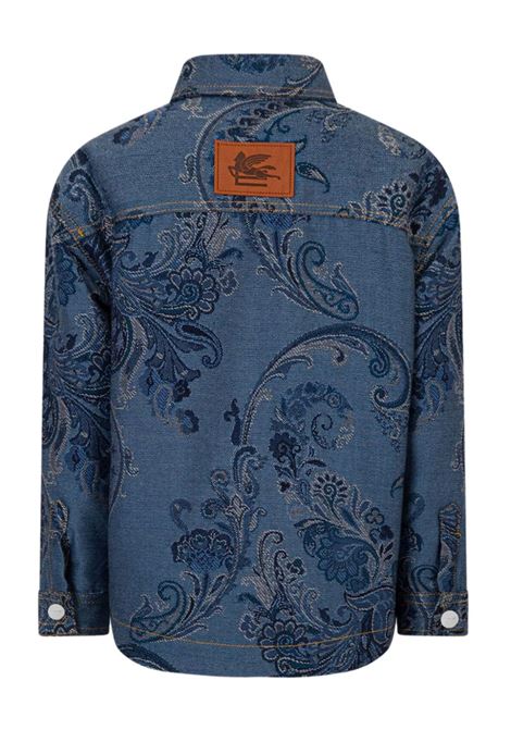 ETRO KIDS Giacca In Denim Blu Con Motivi Paisley All-Over - ETRO KIDS ACQUISTA ORA