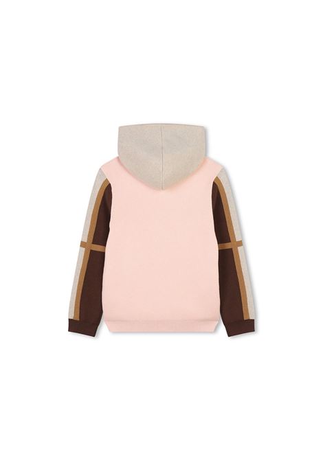 CHLOÉ KIDS Felpa Zip-Up Washed Pink Con Cappuccio - CHLOÉ KIDS Ultimi due giorni