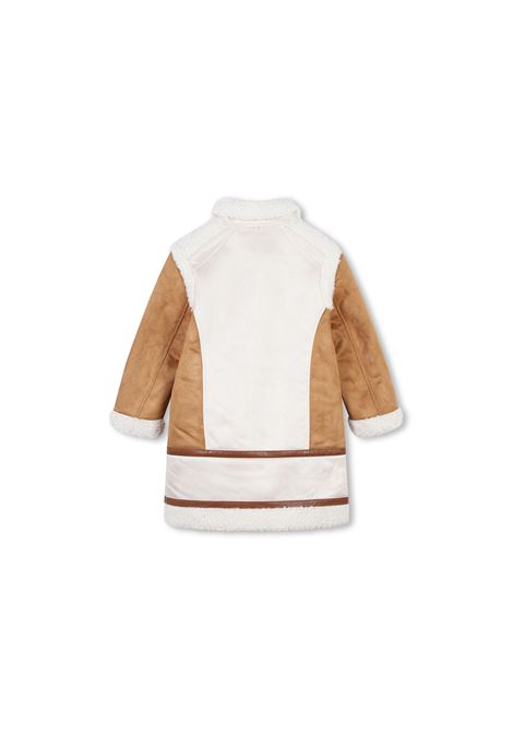 CHLOÉ KIDS Cappotto Bicolore Con Effetto Shearling - CHLOÉ KIDS Promozione temporanea