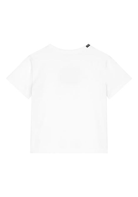 DOLCE & GABBANA KIDS T-Shirt Bianca Con Logo DG Rosa - DOLCE & GABBANA KIDS Only for today