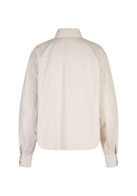 JACOB COHEN Sovracamicia In Velluto a Coste Bianco - JACOB COHEN Super sconto