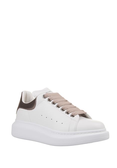 ALEXANDER MCQUEEN Sneakers Oversize In Bianco e Rosa Metallizzato - ALEXANDER MCQUEEN Spedizione Gratuita