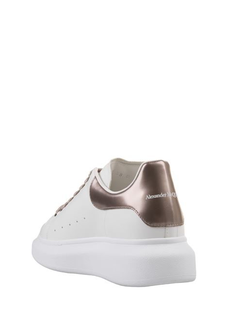 ALEXANDER MCQUEEN Sneakers Oversize In Bianco e Rosa Metallizzato - ALEXANDER MCQUEEN Spedizione Gratuita