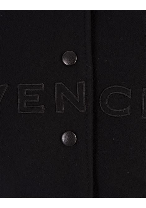 GIVENCHY Bomber Corto GIVENCHY Nero In Lana e Pelle - GIVENCHY Shopping Online
