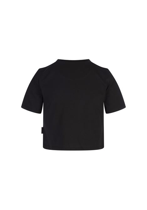 PHILIPP PLEIN T-Shirt Round Neck SS Crystal Hexagon Nera - PHILIPP PLEIN Negozio