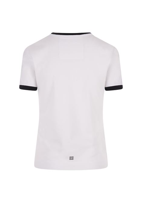 GIVENCHY T-Shirt Slim GIVENCHY Archetype In Cotone Bianco/Nero - GIVENCHY Moda