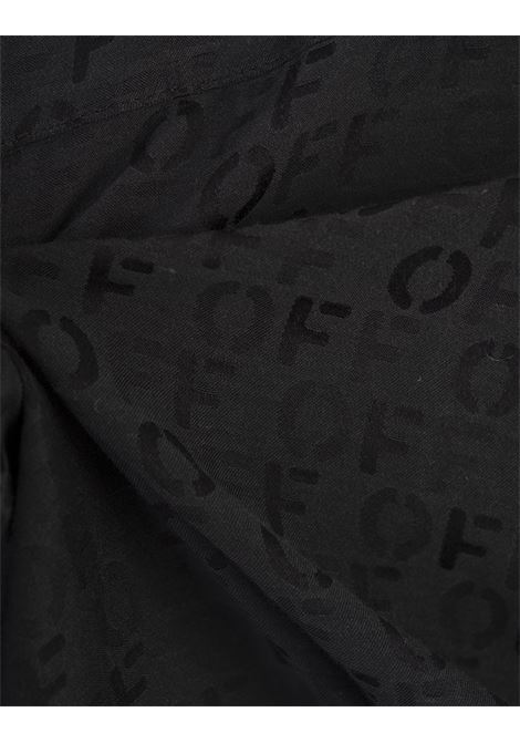 OFF-WHITE Mini Abito Monogram Jacquard Twisted Nero - OFF-WHITE Prezzo di fabbrica