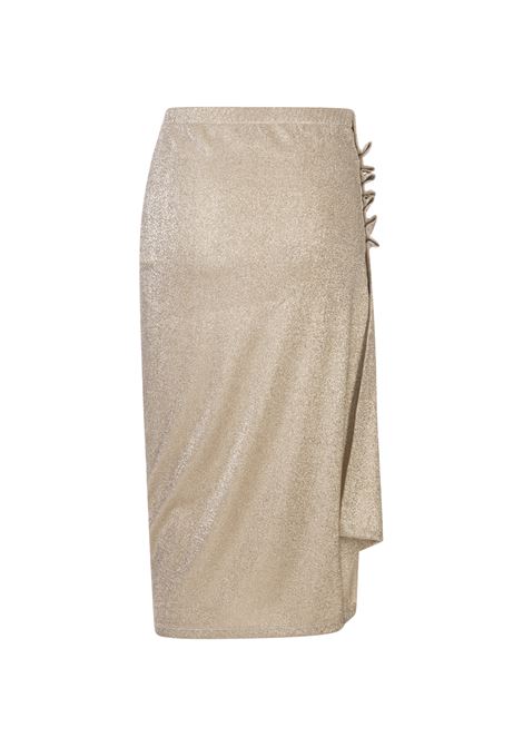 RABANNE Gonna Midi In Lurex Dorato - RABANNE Offerta speciale