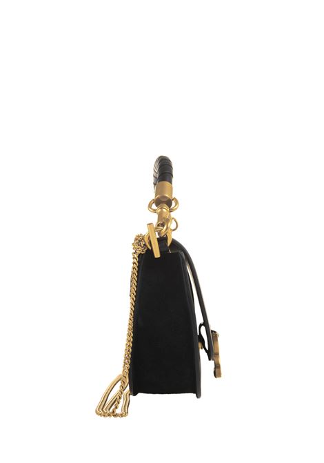 CHLOÉ Borsa Con Patta e Catena Marcie In Black - CHLOÉ Offerta San Valentino