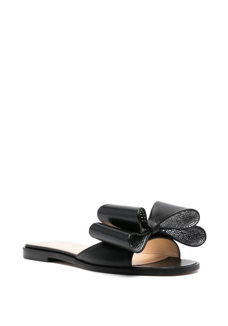 MACH & MACH Sandali Bassi Con Fiocco In Nappa Nera - MACH & MACH Offerta migliore