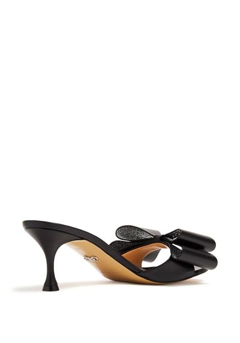 MACH & MACH Mules 65 Con Fiocco In Nappa Nera - MACH & MACH Online Outlet
