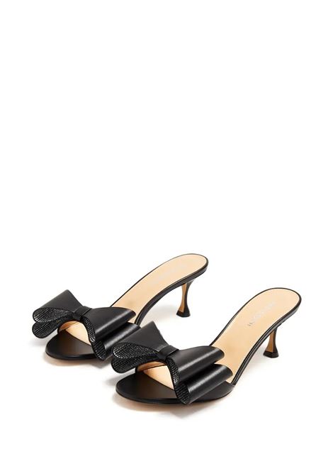 MACH & MACH Mules 65 Con Fiocco In Nappa Nera - MACH & MACH Online Outlet