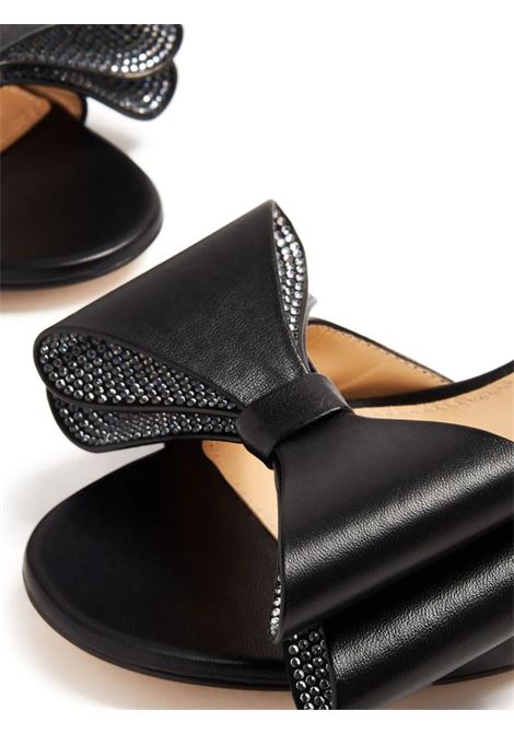 MACH & MACH Mules 65 Con Fiocco In Nappa Nera - MACH & MACH Online Outlet