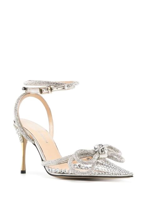 MACH & MACH Slingback Double Bow 100 mm Gold Con Cristalli - MACH & MACH Nuovi prodotti