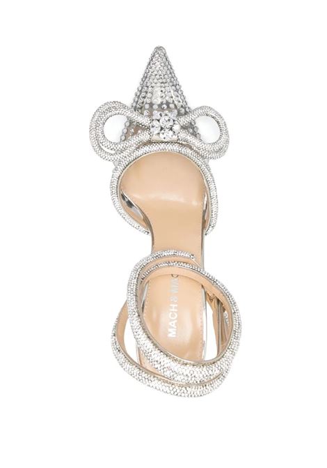 MACH & MACH Slingback Double Bow 100 mm Gold Con Cristalli - MACH & MACH Nuovi prodotti