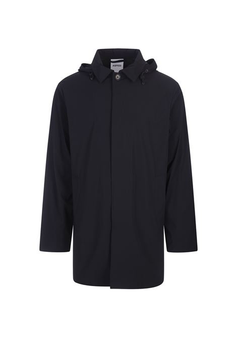 ASPESI Impermeabile In Nylon Stretch Blu Navy - ASPESI Offerte speciali