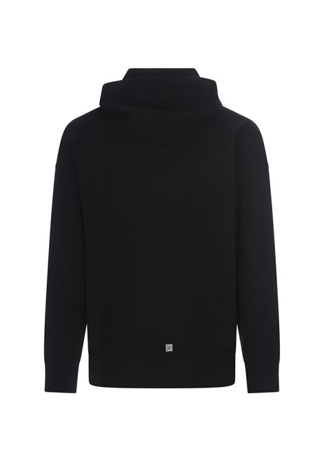 GIVENCHY Felpa Con Cappuccio GIVENCHY Archetype In Tessuto Garzato Nero - GIVENCHY Enormi risparmi