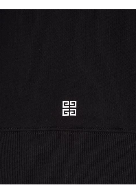 GIVENCHY Felpa Con Cappuccio GIVENCHY Archetype In Tessuto Garzato Nero - GIVENCHY Enormi risparmi