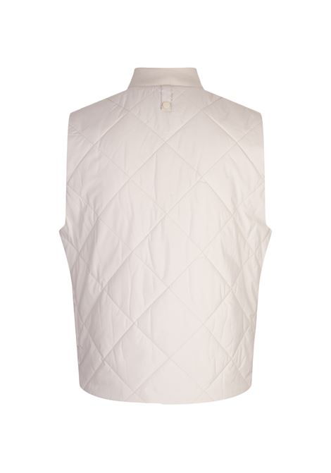BOSS Gilet Idrorepellente Bianco Con Impunture a Rombi - BOSS Prezzo basso