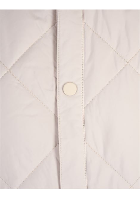 BOSS Gilet Idrorepellente Bianco Con Impunture a Rombi - BOSS Prezzo basso