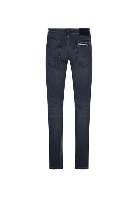 JACOB COHEN Jeans Nick Slim Fit In Denim Super Stretch Blu Scuro - JACOB COHEN Super Saving Price