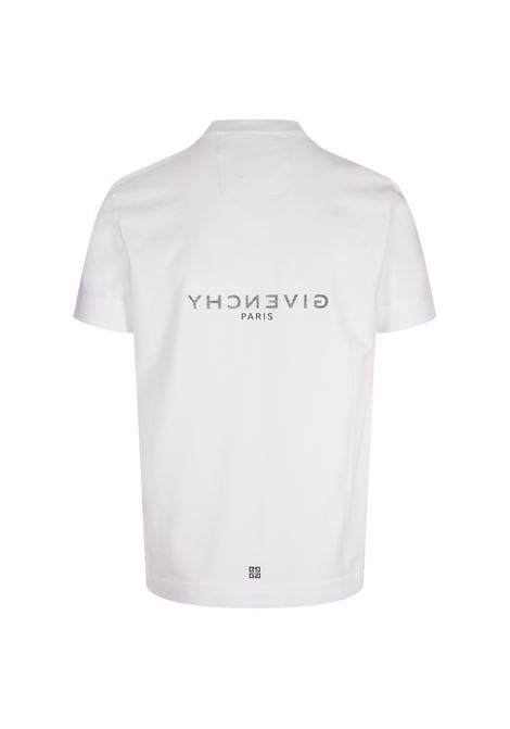 GIVENCHY T-Shirt Slim Fit GIVENCHY Reverse Bianca - GIVENCHY Ritorno libero