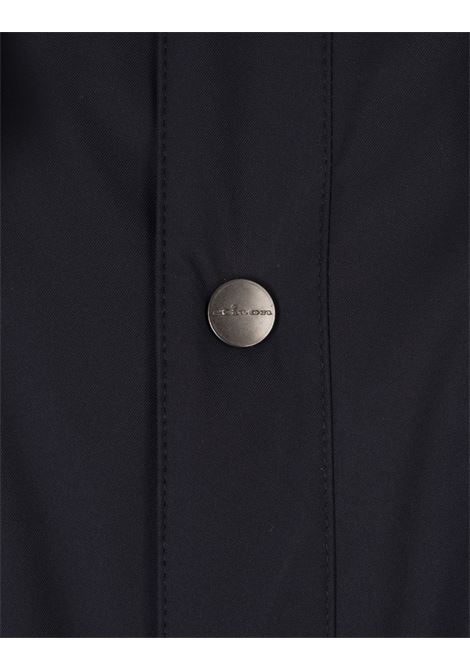 KITON Giacca Imbottita Stile Camicia In Nylon Blu Notte - KITON ACQUISTA ORA