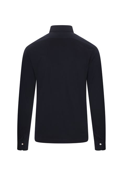 KITON Polo A Maniche Lunghe In Jersey Blu Navy - KITON Ultimi due giorni