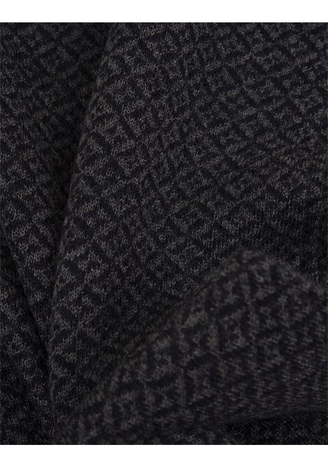 KITON Sciarpa In Cashmere Blu Con Motivo Jacquard - KITON Ultimo giorno