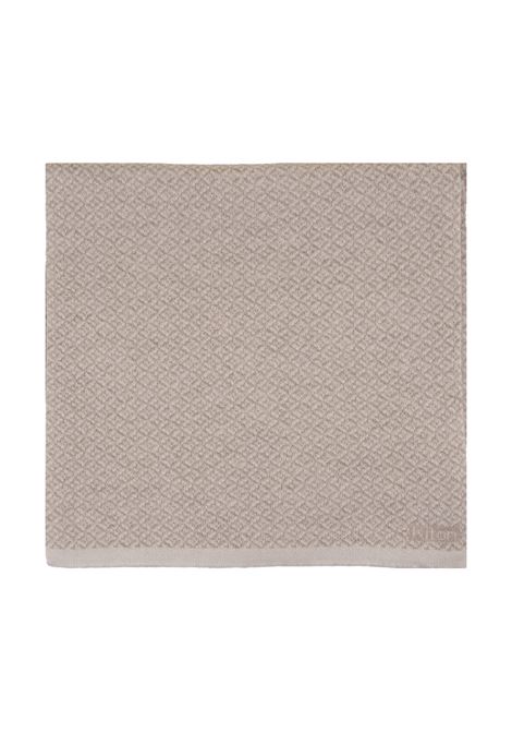 KITON Sciarpa In Cashmere Beige Con Motivo Jacquard - KITON Fino al 60% di sconto